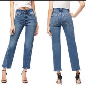 Good American Straight Twisted Seam Jeans